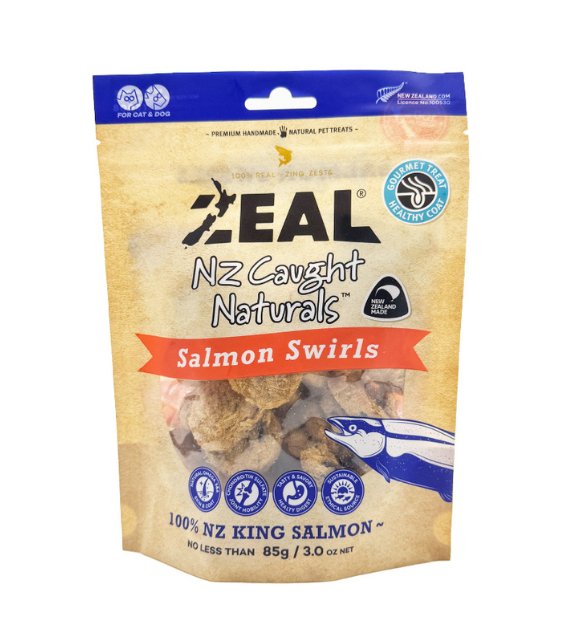 Zeal Wild Caught Naturals Freeze Dried Cat and Dog Treats (Salmon Swirls) - Good Dog Peopleā¢