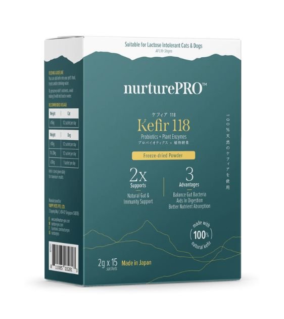 $35.90 ONLY [CLEARANCE]: Nurture Pro Kefir 118 Probiotics + Plant Enzymes Freeze-Dried Powder For Dogs & Cats
