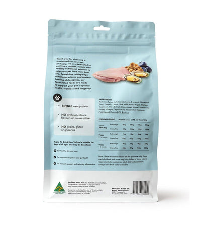 Bugsy Gently Air Dried Complete & Balanced Raw Dog Food (Turkey)