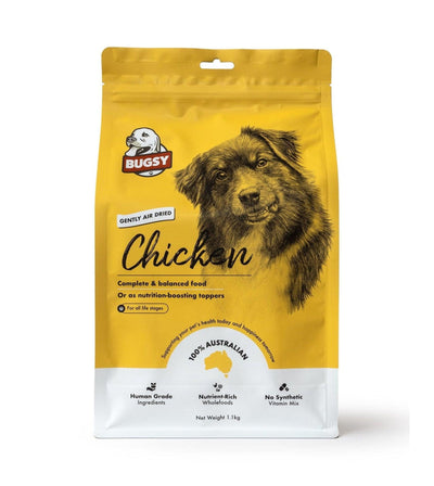 Bugsy Gently Air Dried Complete & Balanced Raw Dog Food (Chicken)