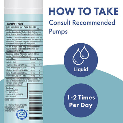 Bark & Whiskers Ubiquinol Liquid Pump Supplement For Dogs