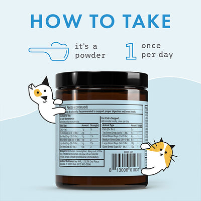 Bark & Whiskers Complete Probiotics Supplements For Cats & Dogs