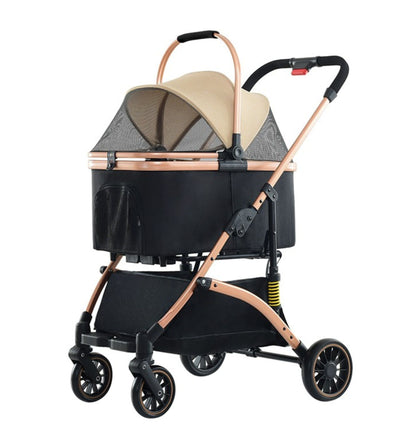 BNDC 301 Pram & Stroller For Dogs & Cats (Khaki)