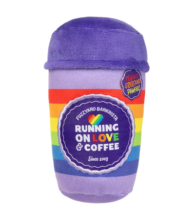 FuzzYard Pride Plush Dog Toy (Rainbow Pawfee)