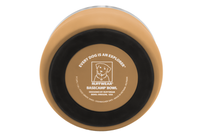 Ruffwear Basecamp™ Sound-Dampening Hard-Sided Dog Bowl (Cattail Tan)