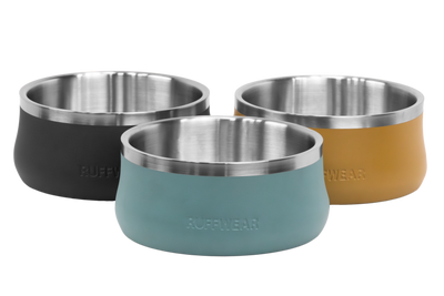 Ruffwear Basecamp™ Sound-Dampening Hard-Sided Dog Bowl (Cattail Tan)