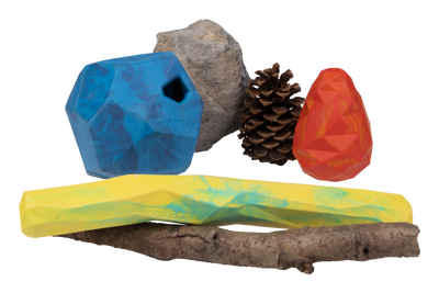 Ruffwear Gnawt-a-Cone™ Natural Rubber Treat Dispenser Throw Dog Toy (Glacial Blue)