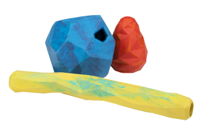 Ruffwear Gnawt-a-Cone™ Natural Rubber Treat Dispenser Throw Dog Toy (Glacial Blue)