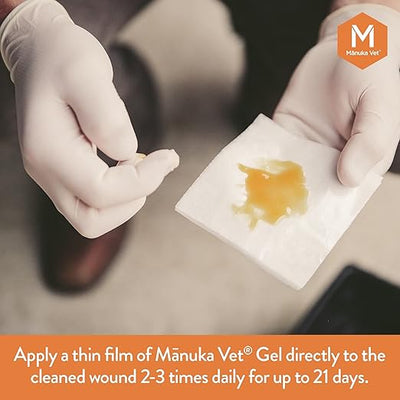Manuka Vet Skin & Wound Gel For Cats And Dogs (500+ MGO Medical Grade)