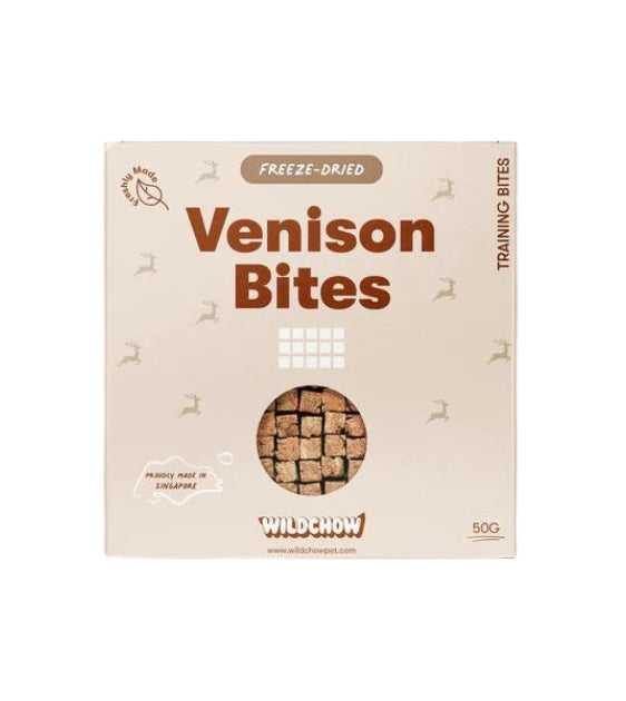 $24.70 ONLY [CLEARANCE]: WildChow Freeze Dried Dog Treats (Venison Training Bites)