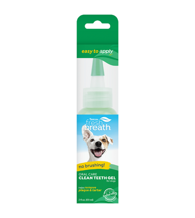 TropiClean Fresh Breath No Brushing Oral Care Clean Teeth Gel for Dogs