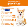 Zesty Paws 8-in-1 Multivitamin Bites Multivitamin Supplements for Dogs (Peanut Butter Flavour)