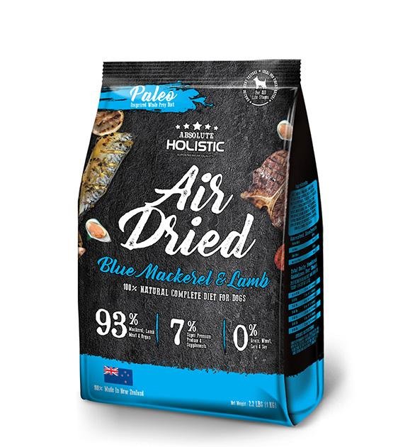 $56 ONLY [CLEARANCE]: Absolute Holistic Air Dried Dog Food (Blue Mackerel & Lamb)