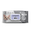 Absorb Plus Charcoal Alcohol & Paraben Free Pet Wipes (Lavender, 80pcs)