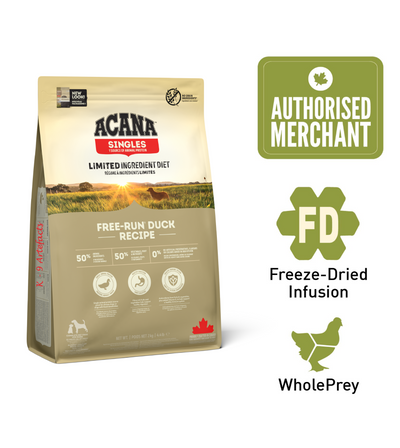 Acana Singles Free-Run Duck Dry Dog Food