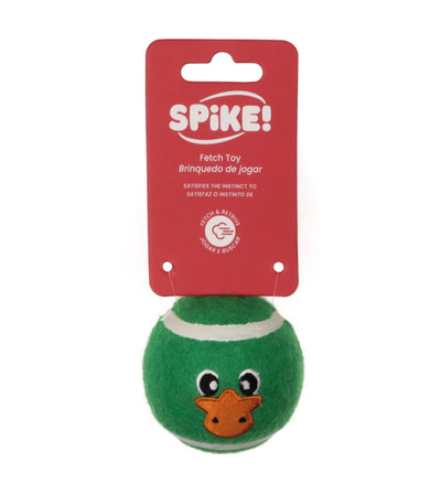 Spike! Chew and Fetch Duck Tennis Ball Dog Toy