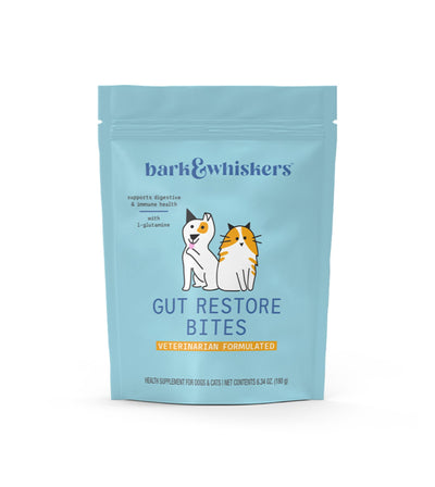 Bark & Whiskers Gut Restore Bites Supplements For Cats & Dogs