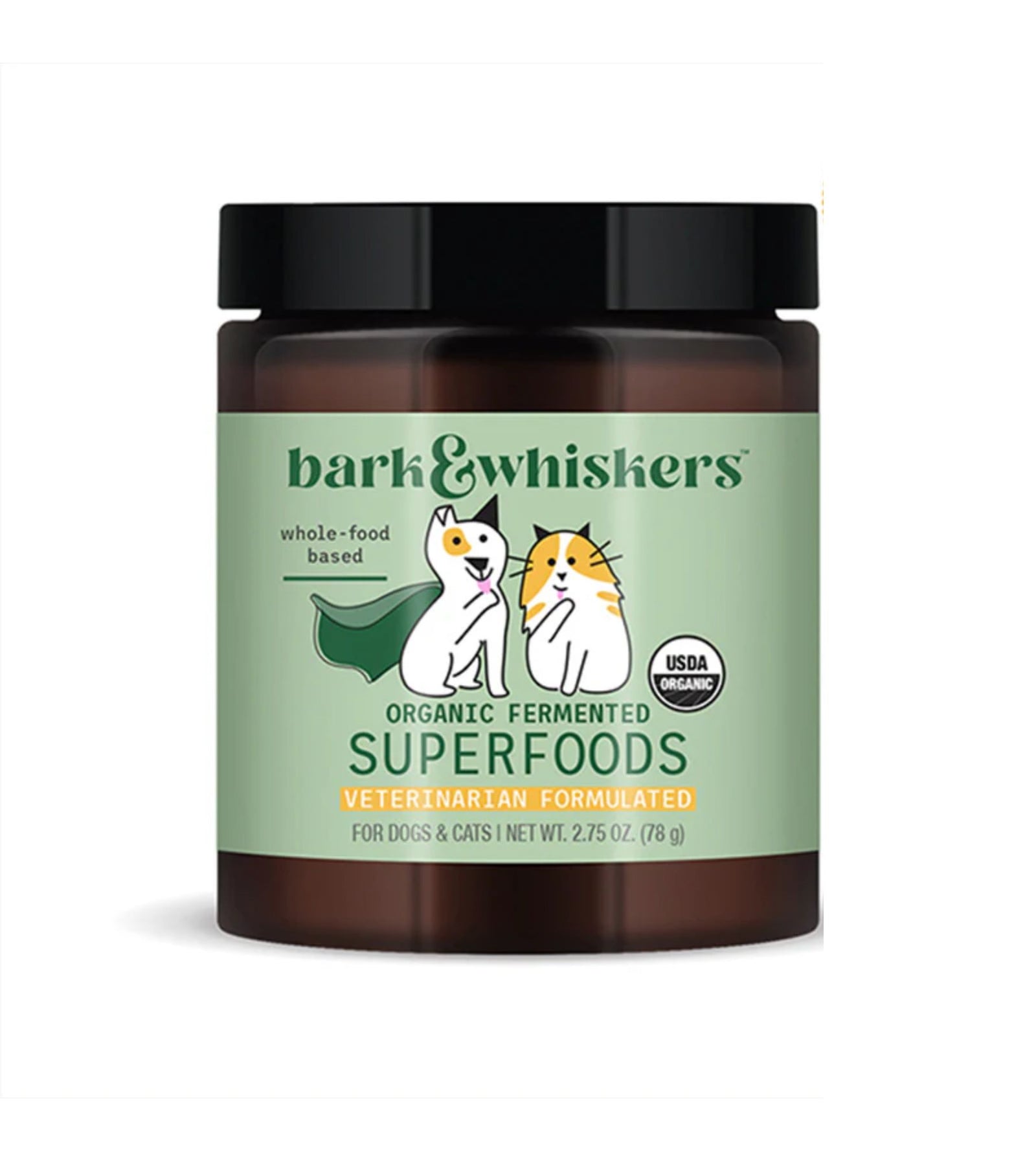 Bark & Whiskers Organic Fermented Superfoods Supplements for Cats and Dogs