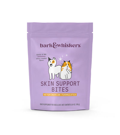 Bark & Whiskers Skin Support Bites Supplements For Cats & Dogs