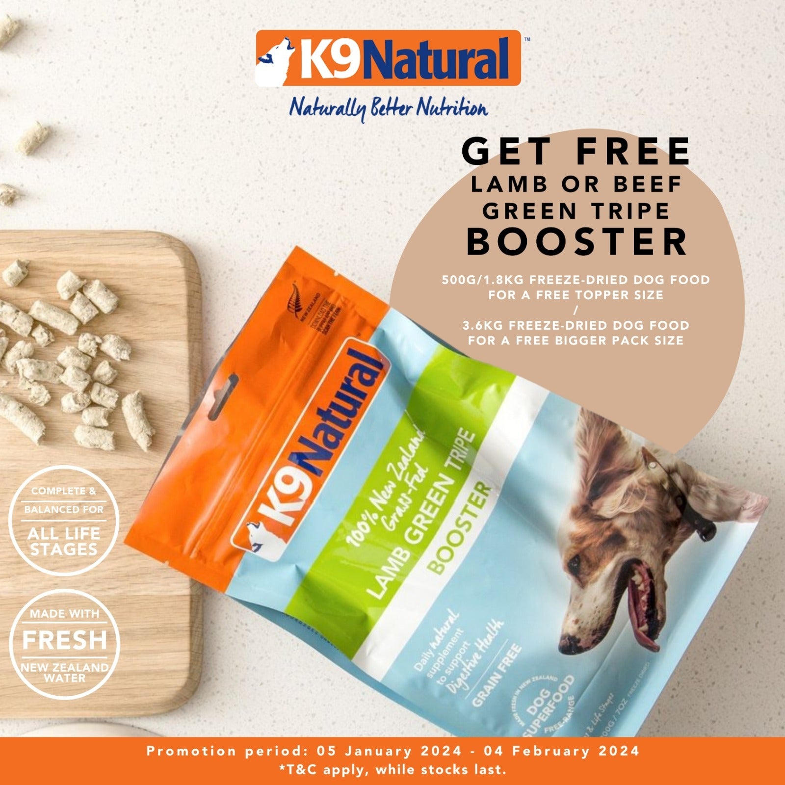 Buy K9 Natural Dog Food At Good Dog People | Singapore's Best Online Pet Store