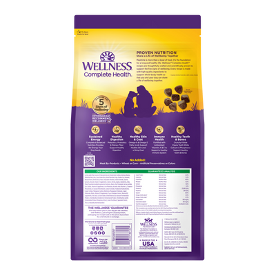 Wellness Complete Health Grain Free Adult Dry Dog Food (Lamb & Barley Recipe)