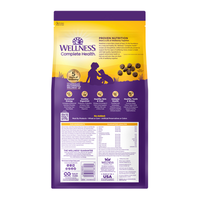 Wellness Complete Health Wholesome Grains Puppy Dry Dog Food (Deboned Chicken, Oatmeal & Salmon Meal Recipe)