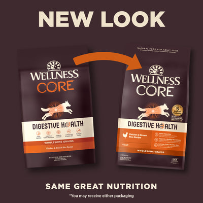 Wellness CORE Digestive Health Wholesome Grains Dry Dog Food (Chicken & Brown Rice Recipe)