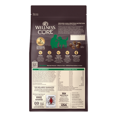 Wellness Core Grain Free Lamb & Lamb Meal Recipe Adult Dry Dog Food