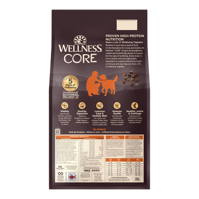 Wellness CORE Grain Free Original Dry Dog Food (Deboned Turkey, Turkey Meal & Chicken Meal Recipe)