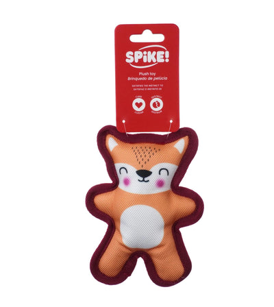 Spike! Canvas Bear Plush Dog Toy