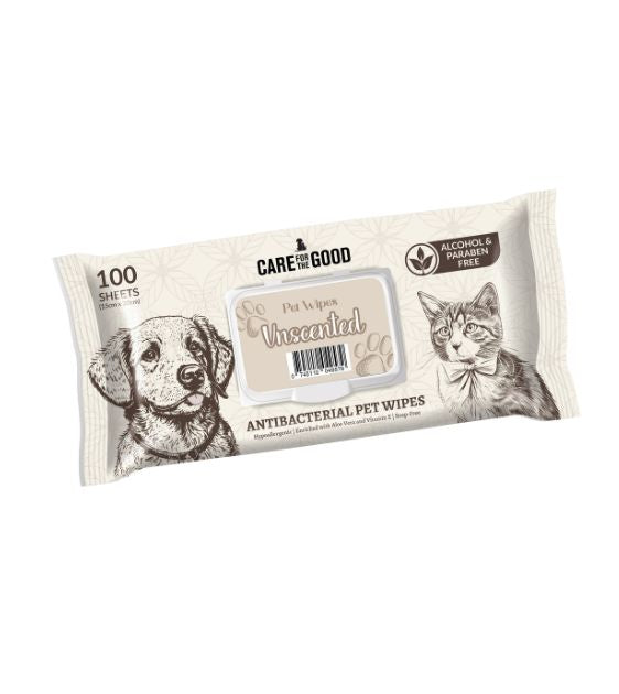 $0.80 ONLY [PWP SPECIAL]: Care For The Good Antibacterial Wipes For Dogs & Cats (Unscented)