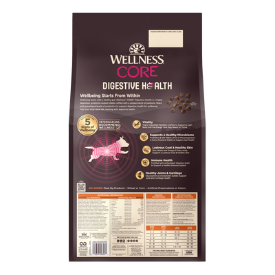 Wellness Core Small Breed Digestive Health Adult Dry Dog Food (Chicken & Brown Rice Recipe)