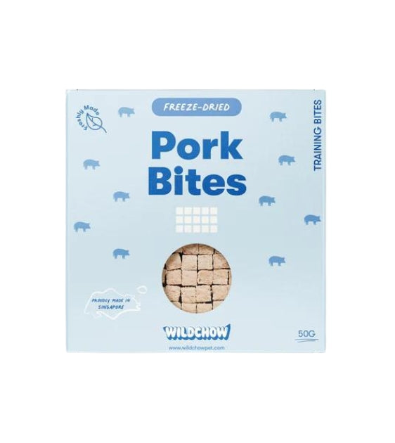 $18.80 ONLY [CLEARANCE]: WildChow Freeze Dried Dog Treats (Pork Training Bites)