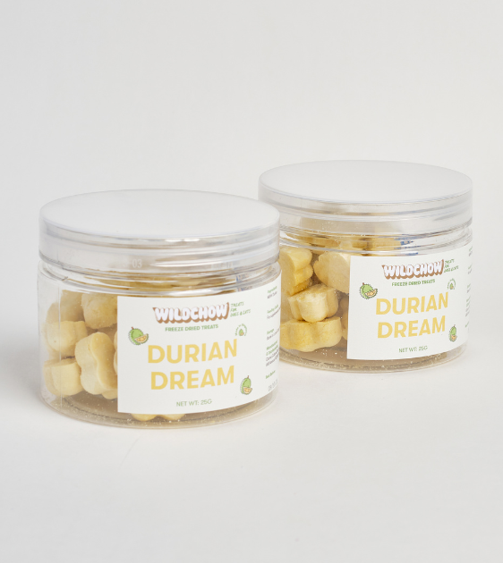 WildChow Freeze Dried Dog Treats (Durian Dream)