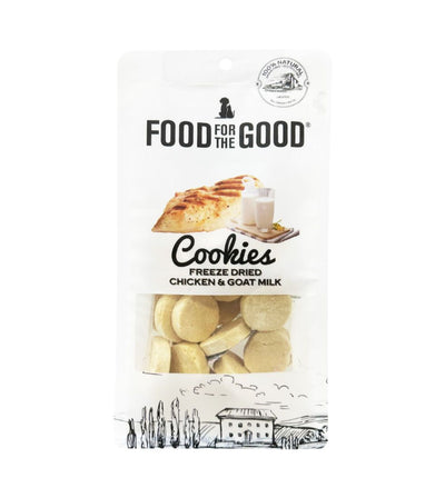 Food For The Good Freeze Dried Cat & Dog Treats (Chicken & Goat Milk Cookies)