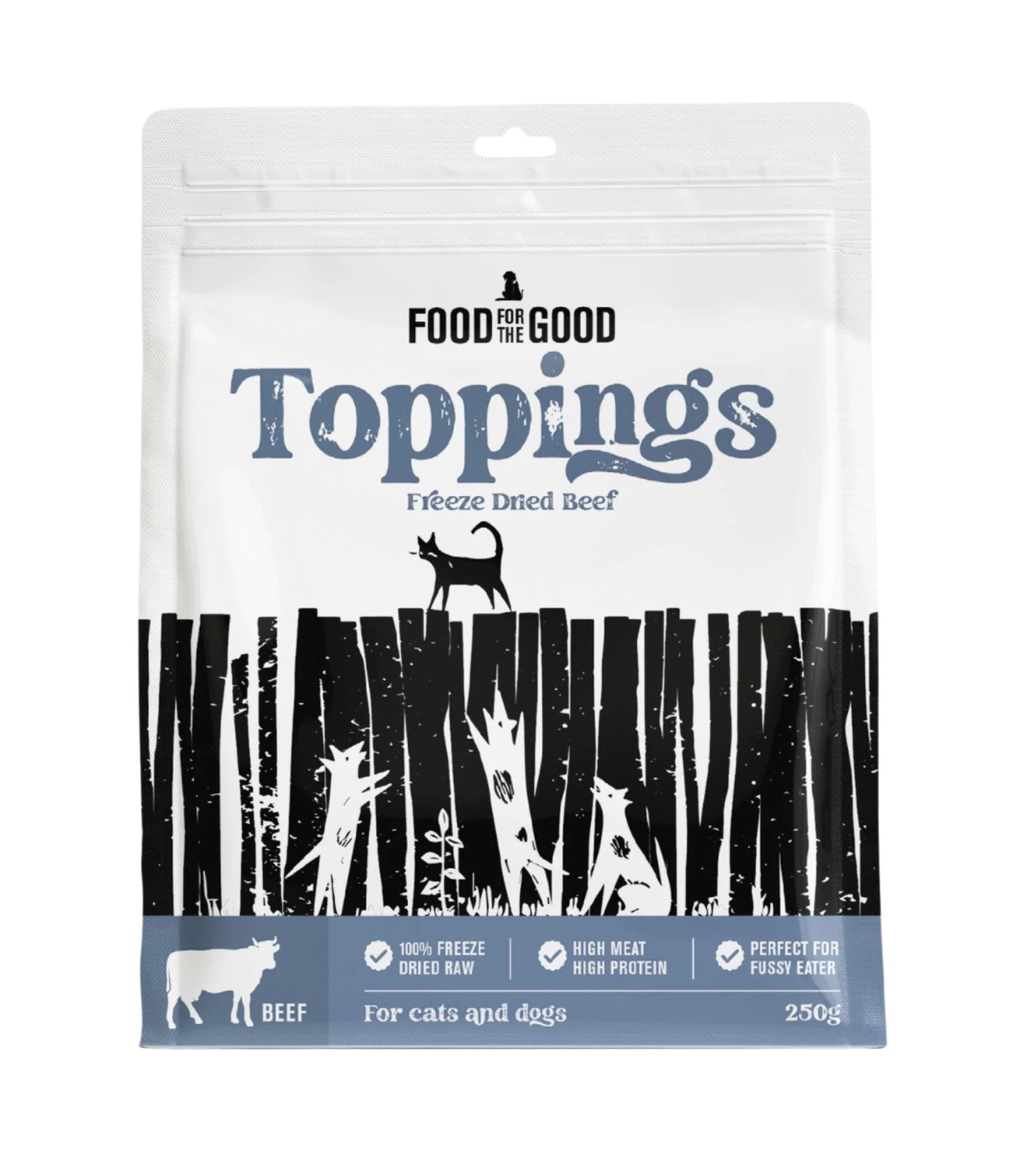 GIFT WITH PURCHASE >$120: Food For The Good Freeze Dried Cat & Dog Toppings Trial Pack (Random Protein)