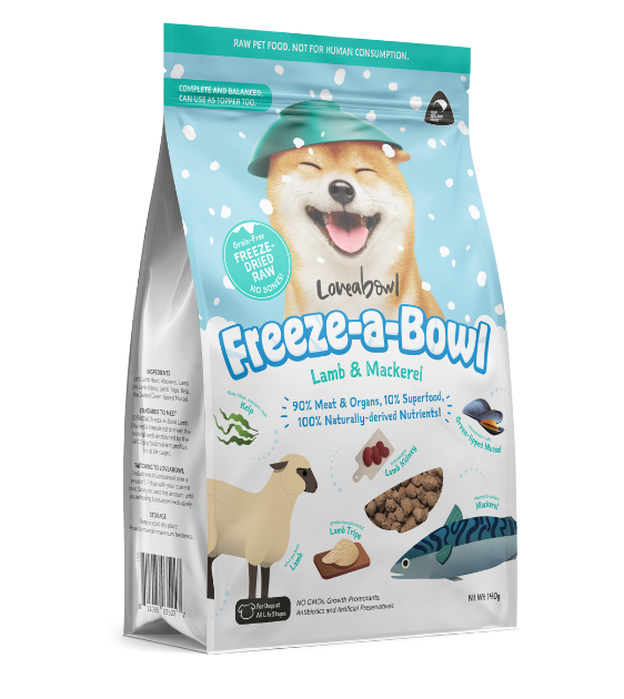 $39 ONLY [CLEARANCE]: Loveabowl Freeze Dried Lamb & Mackerel Dry Dog Food