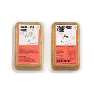 The Grateful Pet Cooked Dog Food (Crate-Free Pork)