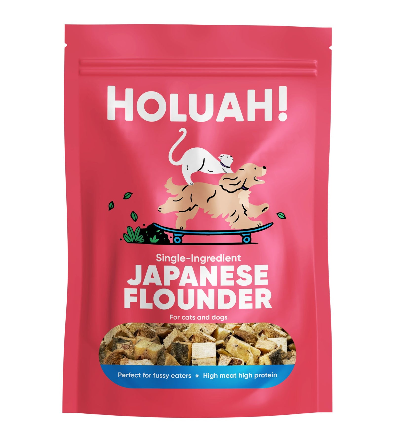 Holuah! Freeze Dried Treats For Dogs & Cats (Japanese Flounder)