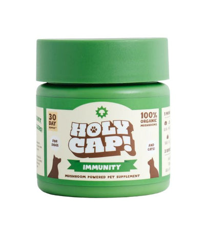 Holy Cap Mushroom Powered Supplement for Dogs (Immunity)