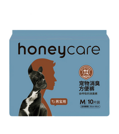 Honeycare Odor-Neutralizing Diapers for Male Dogs
