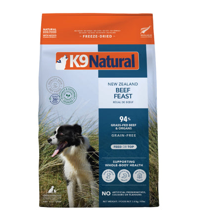 K9 Natural Freeze Dried Beef Feast Dry Dog Food