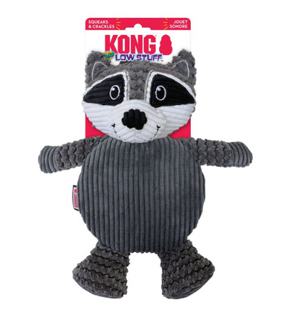 KONG Low Stuff Raccoon Crackle Tummiez Dog Toy