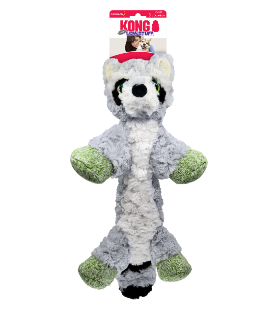 Kong Low Stuff Raccoon Flopzie Dog Toy Good Dog People