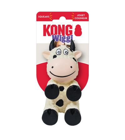 KONG Wiggi Cow Dog Toy