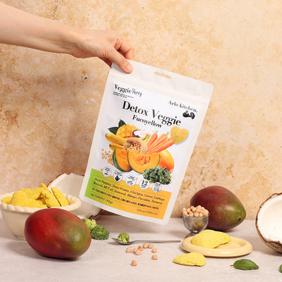 Arlo Kitchen Freeze Dried Vegetable Patties Dog Food (Detox Veggie Fucoyellow)