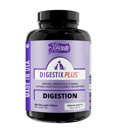 Kala Health DIGESTIX PLUS® Optimal DIgestion & Nutrient Absorption (Digestion) Supplements for Dogs and Cats