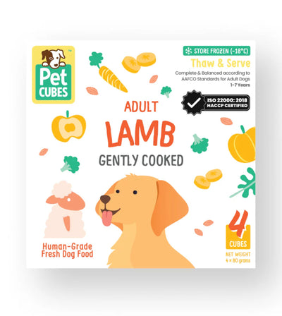 PetCubes Cooked Dog Food (Lamb)