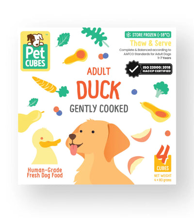 PetCubes Cooked Dog Food (Duck)