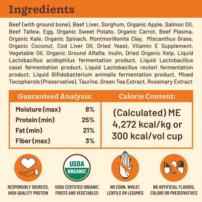 Primal Kibble in the Raw Freeze Dried Dog Food (Beef Recipe With Grains)